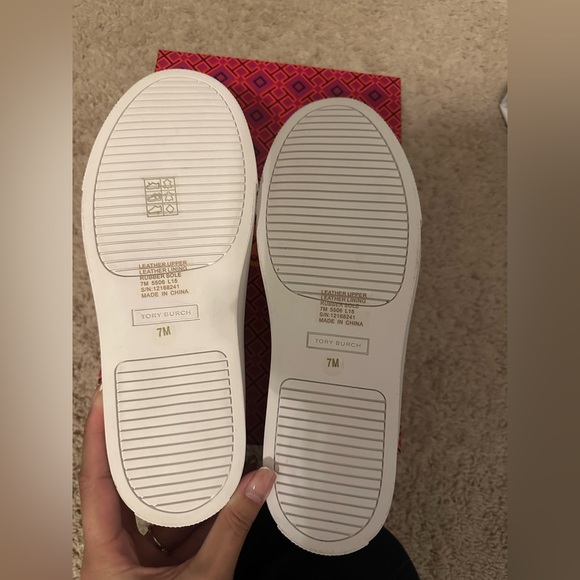 NWT Tory Burch Roselle Metallic Bronze Gold Slip-on Sneaker - Picture 5 of 6